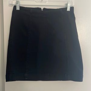 Free people black mini skirt